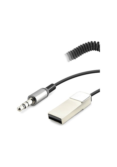 Aux Bluetooth Ses Alıcı Adaptör Dahili Kablolu Handsfree 3.5mm - Siyah Hd9005 Evimdeyokyok