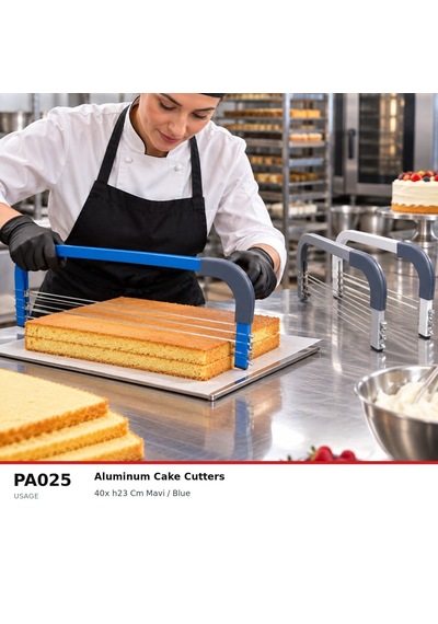 Fida Pandispanya Kesici, Pasta Kesici Alüminyum - Mavi 40
