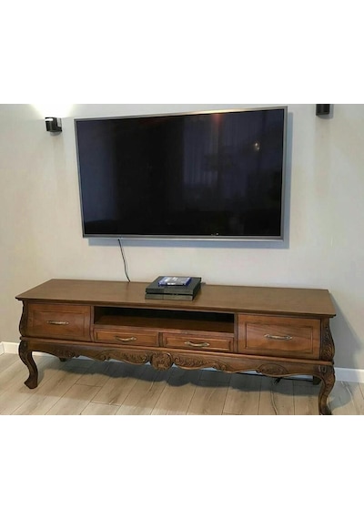 Mkd - Btv 110 / 180 Cm Bombeli Oymalı Plazma Tv Sehpası Ceviz Mkd - Btv 110 / 180 Cm Bombeli Oymalı Plazma Tv Sehpası Ceviz