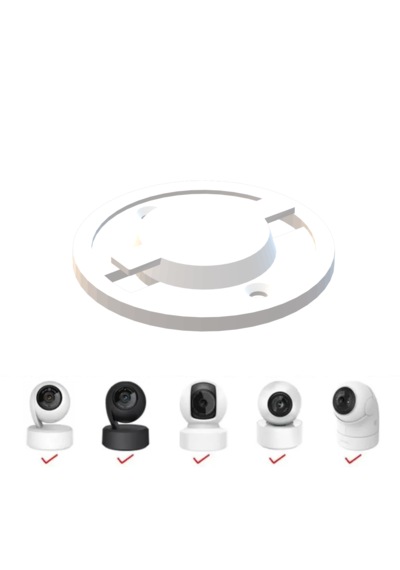 Tp-link Tapo C200, C210, C211 Ve Tl70 Kamera Uyumlu Kablosuz Tavan Montaj Aparatı Beyaz Renk