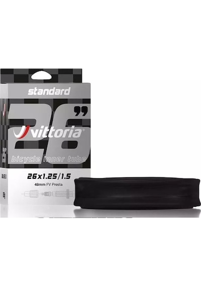 Vittoria Standart 26x1.25/1.50 İğne Sibop İç Lastik 48mm Siyah