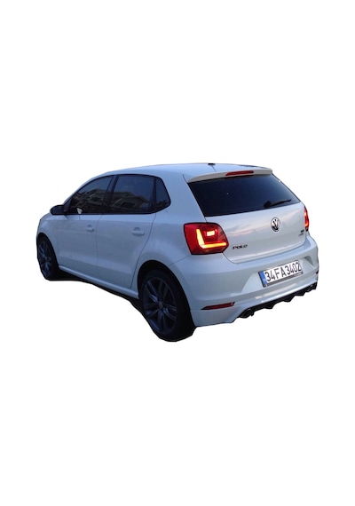 Volkswagen Polo 6r (2015-2017) Makyajlı Arka Tampon Eki - Difüzör