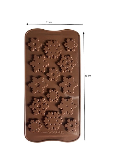 Silikon Çikolata Kalıbı Kar Taneleri 21 11 Cm