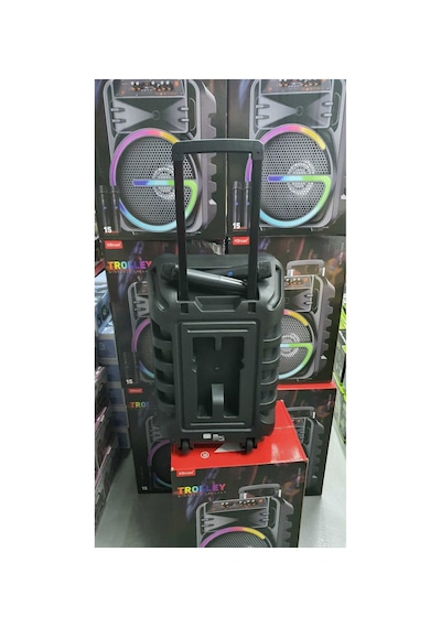 P-08 Bluetooth Hoparlör Kablosuz Tekerlekli Taşınabilir Kablosuz Speaker Toplantı Anfisi