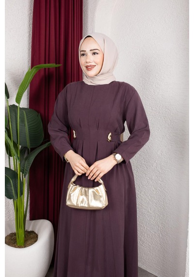 Storm Wear Kadın Tesettür Elbise Mor
