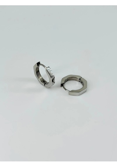 Rodyum Çelik Erkek Küpe Çap 12 Mm Kalınlık 3 Mm - Ekp0012 Çok Renkli