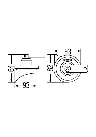 Hella Korna Te22 Set - 12v - 110db A - 400hz-500hz - Yüksek Ses/düşük Ses - Elektrikli - Ece Onaylı - Gövde Rengi