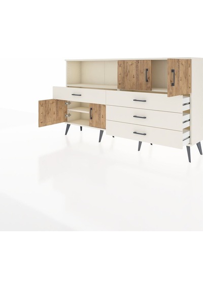Arges Konsol 2 Raflı 4 Çekmeceli 4 Kapaklı 176x30x99 Aytaşı-çam/aytaşı Atlas Çam/aytası - Aytası Arges Konsol 2 Raflı 4 Çekmeceli 4 Kapaklı 176x30x99 Aytaşı-çam/aytaşı Atlas Çam/aytası - Aytası