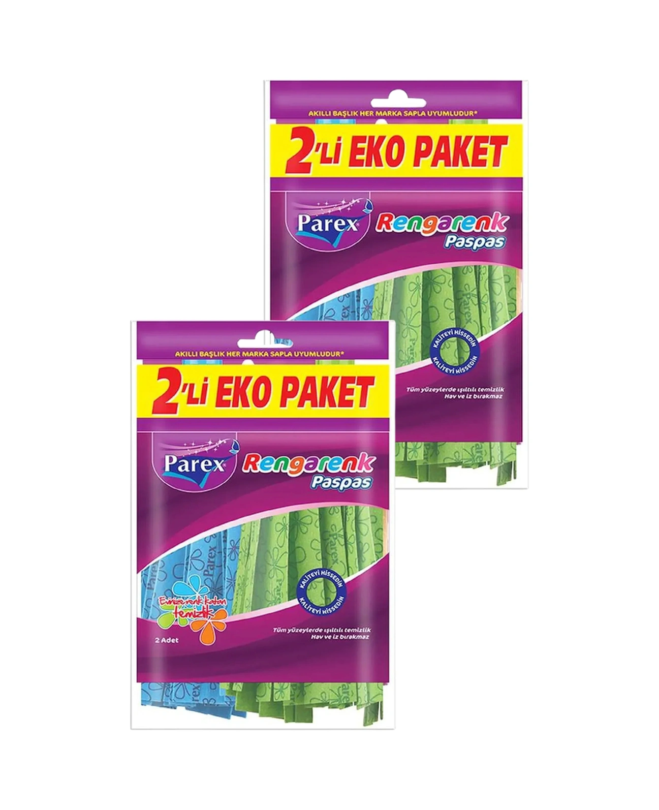 Rengarenk Paspas 2'li Paket Toplam 4 Adet