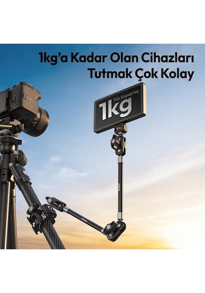Ulanzi Co78 Super Clamp Two-section Magic Arm Kit - C083 Siyah