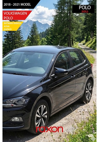 Volkswagen Polo Mk6 Batman & Yarasa Ayna Kapağı Parlak Piano Black Sport
