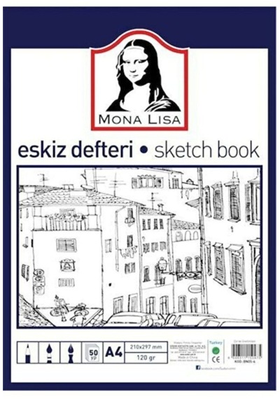 Eskiz Defteri A4 120gr 50 Yaprak