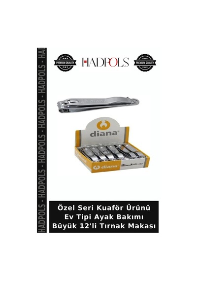 Özel Seri Kuaför Ürünü Ev Tipi Ayak Bakımı Büyük 12'li Tırnak Makası