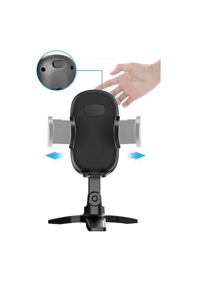 Masaüstü Telefon Standı 360 Derece Dönebilen Başlıklı Ayaklı Telefon Tripodu