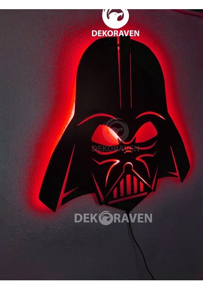 Darth Vader Led Işıklı Ahşap Tablo (523524502) Darth Vader Led Işıklı Ahşap Tablo (523524502)