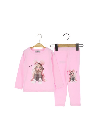 Kız Çocuk Eşofman Takım 00094 Açık Pembe