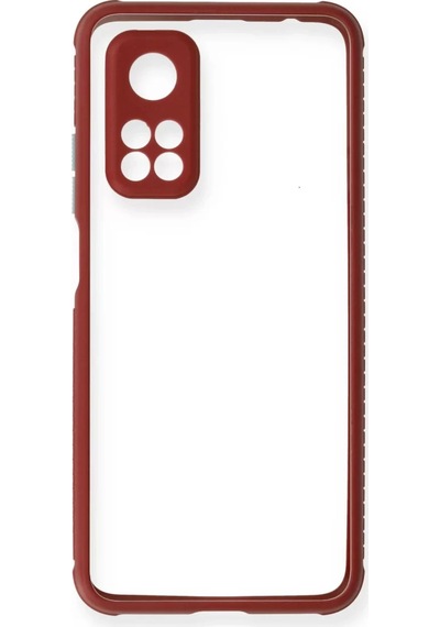 Newface Xiaomi Mi 10t Pro Kılıf Miami Şeffaf Silikon - Fuşya