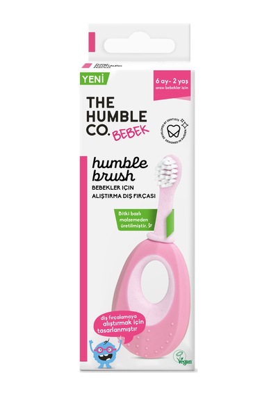 The Humble Co. Brush Baby Alıştırma Diş Fırçası - Pembe