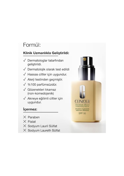 Clinique Dramatically Different Nemlendirici Losyon Spf50 75ml