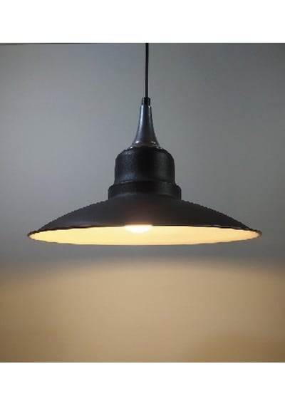 Riolight Retro Gümüş Askılı Tekli Metal Sarkıt Avize Şapka Çapı: (549516455)