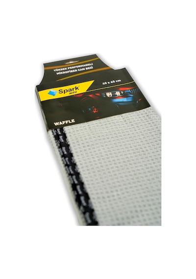 3 Adet Spark 5340 Waffle Mikrofiber Oto Cam Bezi Ve Genel Temizlik Bezi 40x60 Cm.