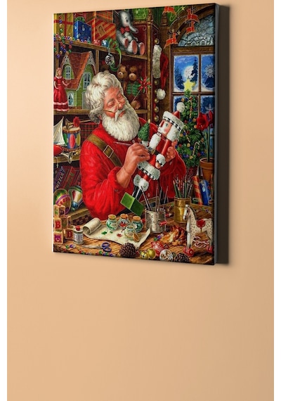 Webstyle Sayılarla Boyama Seti Kasnaklı Noel Tamircisi 60 X 75 Cm