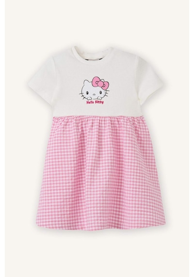 Defacto Hello Kıtty Fitilli Kaşkorse Elbise Kız Bebek H1208a526smer105 Ekru-er105