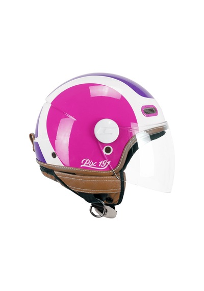 Cgm 191g Pix Sprint Viola Fucsia Fluo Lunga Açık Kask Beyaz-pembe-mor