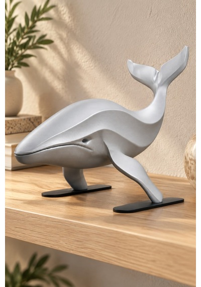 Balina Figürlü Dekoratif Biblo - 22cm Büyük Boy 73376129