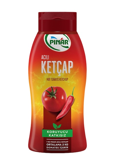 Pınar Acılı Ketçap 420 G X 4 Adet - Taze Domates Ve İdeal Acı Dengesi Ekonomik Paket
