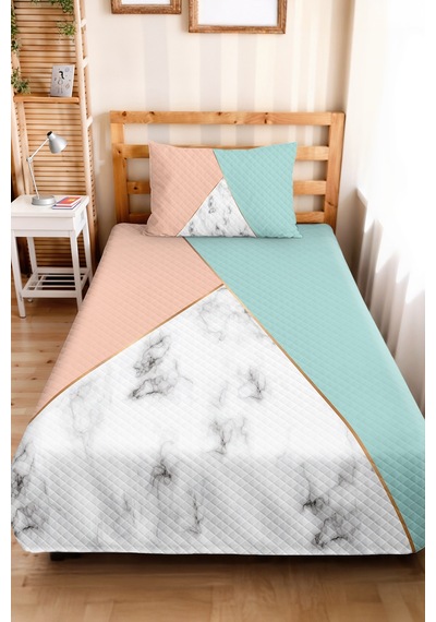 Pastel Geometrik Genç Kız Odası Tek Kişilik Pike Takımı - Mermer Pudra Mint 160x220 Cm Yatak Örtüsü Kabuğu Bahçe Işıltısı Pastel Geometrik Genç Kız Odası Tek Kişilik Pike Takımı - Mermer Pudra Mint 160x220 Cm Yatak Örtüsü Kabuğu Bahçe Işıltısı
