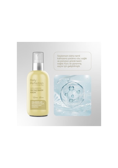 Daily Perfection Pro Nemlendirici Hyaluronic Acid İçerikli Sıvı Saç Bakım Kremi 200 ML