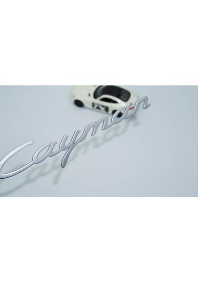 Dk Tuning Porsche Cayman Bagaj 3m 3d Gri Abs Yazı Logo Amblem