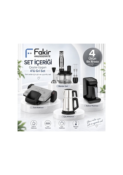 Fakir Çelik 4 'lü Elektronik Çeyiz Paketi