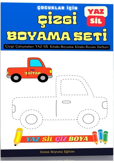 Çizgi Boyama Seti 3 Kitap