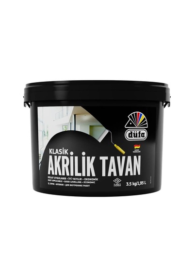 Beyaz Tavan Boyası, Akrilik, 3,5 Litre 0.3