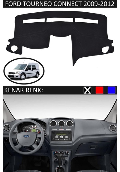 Guerrıno Torpido Koruma Halısı Siyah Kenar Renk Siyah Ford Tourneo Connect 2009-2012 İle Uyumlu Genel