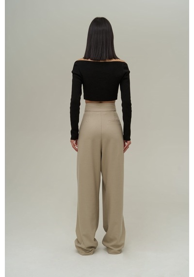 Mai Collection Mai Studios Co. Carmen Olive Green Palazzo Pantolon Olive