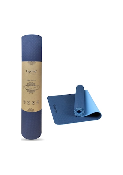 Gymo Ekolojik 6Mm Tpe Yoga Matı Pilates Minderi Mavi