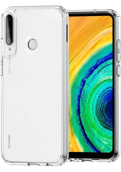Huawei P40 Lite E Kılıf Zore Coss Şeffaf Sert Silikon Kılıf Renksiz