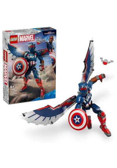 LEGO® Marvel Yeni Kaptan Amerika Yapım Figürü 76296 - 8 Yaş ve Üzeri Süper Kahraman Seven Çocuklar için Yaratıcı Oyuncak Yapım Seti (359P)