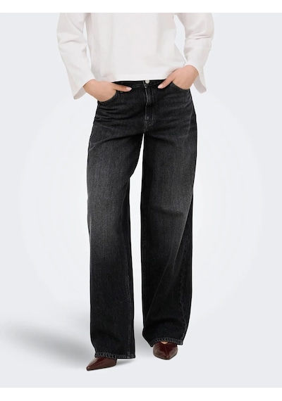 Only Onltoledo Mw Loose Straight Kadın Jean Pantolon 15378070 Siyah
