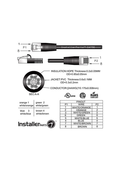4607 Cat5e Internet Ethernet RJ45 Lan Kablosu 30 Metre