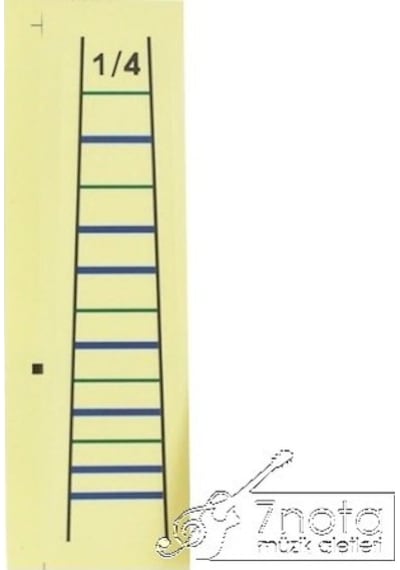 Raymond Joes Stkk14 1/4 Keman Parmak Kılavuzu - Klavye Yer Göster