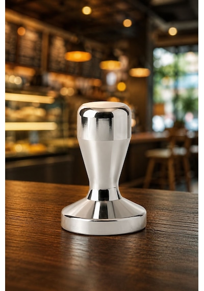 51 Mm Komple Çelik Espresso Makinesi Tamperi Barista Ekipmanı Mt137x Gümüş