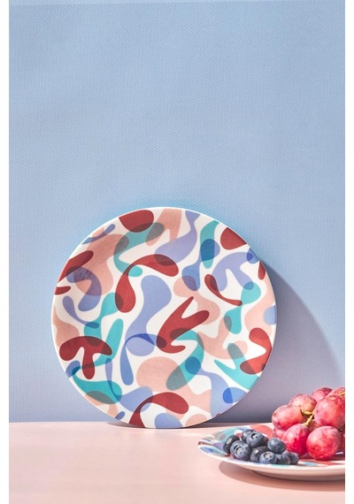 Lexroo Yum 2 Parça 21 Cm Pasta Tabağı Pembe