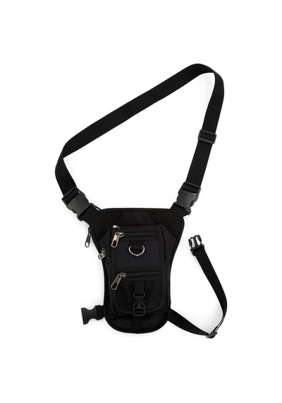 Yclgrup Unisex Siyah Motosiklet Kurye Bel Bacak Çantası