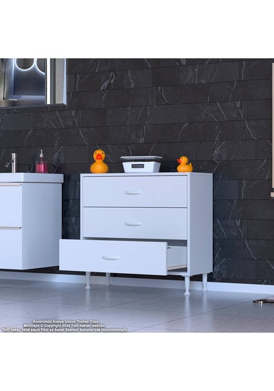 Eliusta Seçer 3 Çekmeceli 80 Cm Banyo Ve Mutfak Dolabı Beyaz 80x75x32,5 Cm Çok Amaçlı Organizer Dolap Beyaz Eliusta Seçer 3 Çekmeceli 80 Cm Banyo Ve Mutfak Dolabı Beyaz 80x75x32,5 Cm Çok Amaçlı Organizer Dolap Beyaz