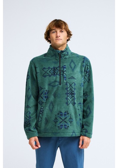 Billabong Boundary Mock Erkek Sweatshirt Yeşil