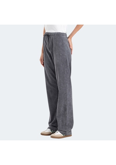 Slazenger VESPERA Kadın Bol Paça Koyu Gri Eşofman Altı